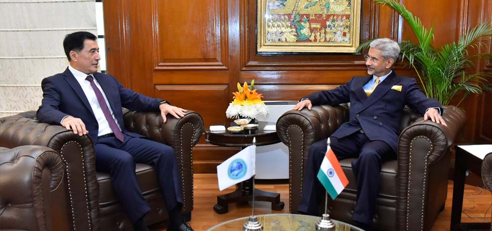 External Affairs Minister meets Vladimir Norov, Secretary General of Shanghai Cooperation Organisation in New Delhi 