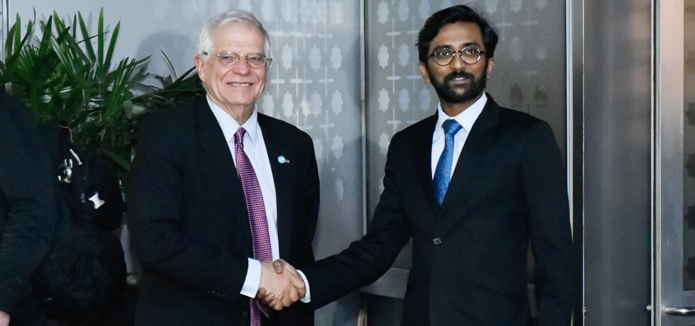 Josep Borrell Fontelles,High Representative for Foreign Affairs and Security Policy and Vice President of the European Commission arrives in New Delhi 