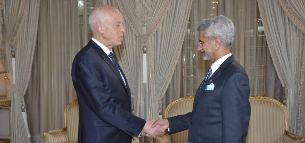 External Affairs Minister calls on Kais Saied, President of Tunisia during his visit to Tunisia