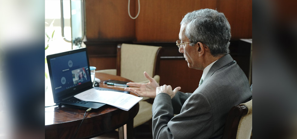 Secretary (ER) delivers address at ORF's virtual session ''India and G20 in a Post Pandemic World'' 