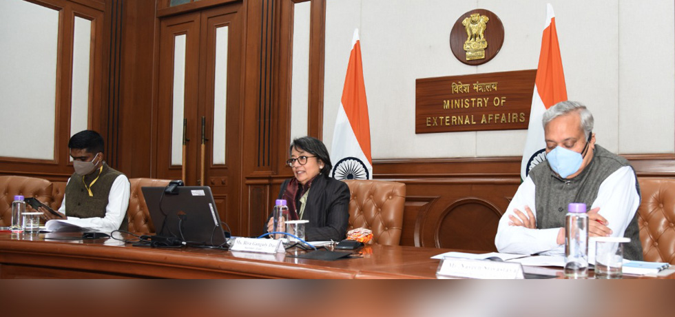 Secretary (East) at the virtual meeting with Choi Jong-kun, First Vice-Foreign Minister of Republic of Korea