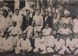 Dr. Ambedkar and Mrs. Savita Ambedkar with the Tamil delegates and peoples of Sri Lanka in 1950. Behind them (third from right are M/s. Kashiram Savadkar, B.S. Gaikwad and Balu Kabir (Brother of Mrs. Savita Ambedkar)