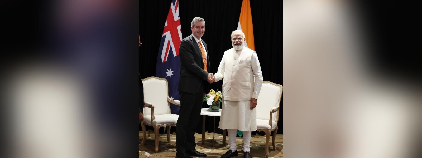 Prime Minister Shri Narendra Modi met Mr. Paul Schroder, Chief Executive of Australian Super in Sydney, Australia
