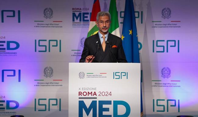 External Affairs Minister, Dr. S. Jaishankar addressed the Rome Mediterranean Dialogue 2024