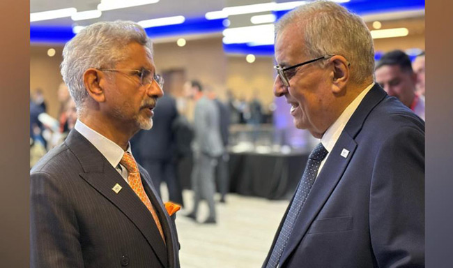 External Affairs Minister Dr. S. Jaishankar met H.E. Mr. Abdallah Bou Habib, Foreign Minister of Lebanon on the sidelines of Rome Mediterranean Dialogue 2024