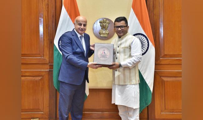 Minister of State for External Affairs, Shri Pabitra Margherita met H.E. Mr. Ayman Raad, Deputy Minister of Foreign Affairs and Expatriates of Syria in New Delhi