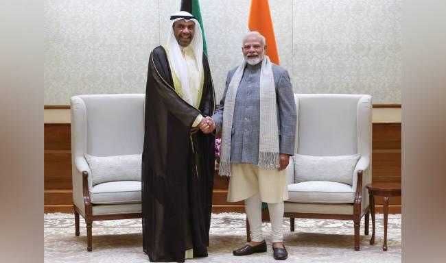 Minister of Foreign Affairs of Kuwait, H.E. Mr. Abdullah Ali Al-Yahya called on Prime Minister, Shri Narendra Modi in New Delhi