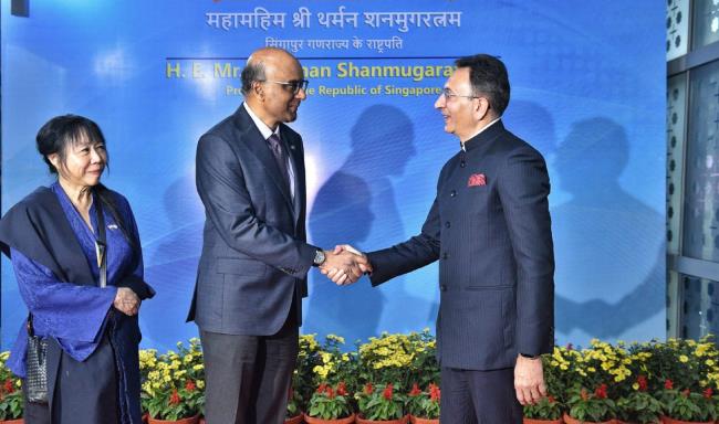 President of the Republic of Singapore, H.E. Mr. Tharman Shanmugaratnam arrived in New Delhi on a State Visit