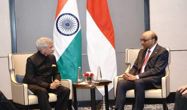 External Affairs Minister Dr. S. Jaishankar called on President of the Republic of Singapore, H.E. Mr. Tharman Shanmugaratnam in New Delhi