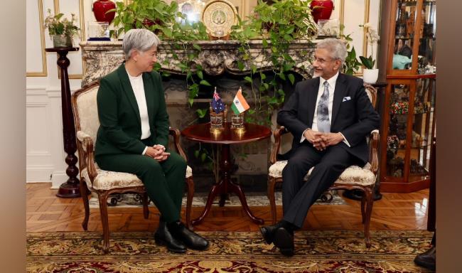 External Affairs Minister Dr. S. Jaishankar met H.E. Ms. Penny Wong, Foreign Minister of Australia in Washington D.C.