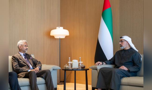 External Affairs Minister Dr. S. Jaishankar met H.H. Sheikh Khaled Bin Mohamed Bin Zayed Al Nahyan, Crown Prince of Abu Dhabi