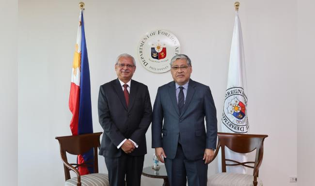 Secretary (East), Shri Jaideep Mazumder called on H.E. Mr. Enrique A. Manalo, Minister of Foreign Affairs of Philippines in Manila