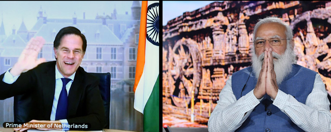 भारत-नीदरलैंड वर्चुअल शिखर सम्मेलन (अप्रैल 09, 2021)