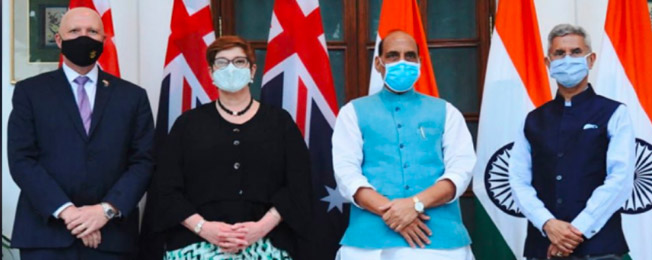 Visit of Minister for Foreign Affairs and Minister for Women of Australia to India (September 10-12, 2021)