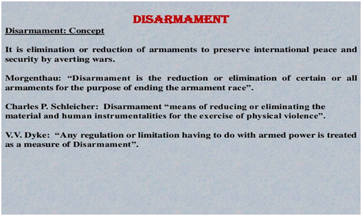 DISARMAMENT